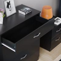 Muebles para Dormitorio Riano Soporte Único de Metal, 5 Asas y Corredores Plata y Negro - details 5