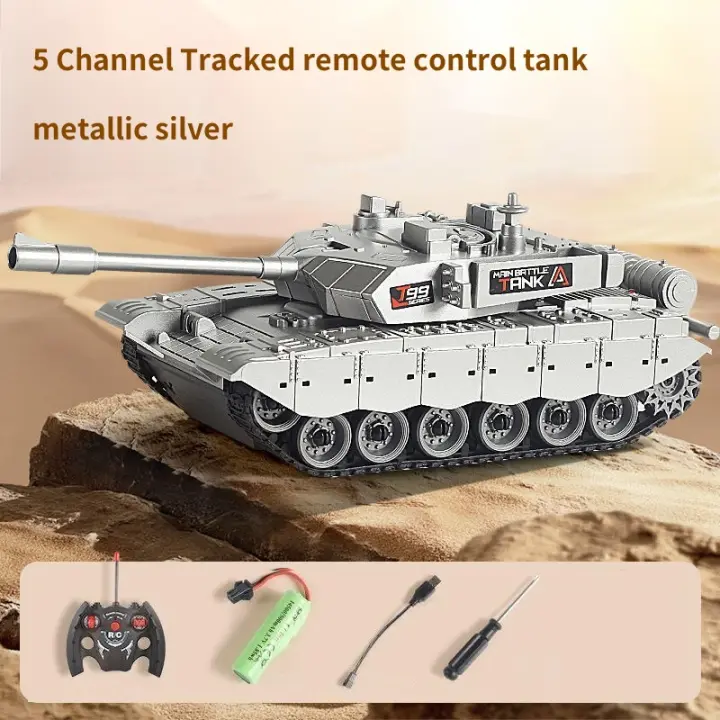 5Ch/11CH Tracked Remote Control Tank RC Car Toy with Sound Light Radio-Control Clawer Vehicle Children Electric Toys Boys Gifts - 1