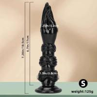 Leten Dildo Suave Realista Grande para Adultos Doble Penetración Anal-Vaginal - details 6