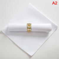 Servilletas de tela de poliéster para decoración del hogar, servilletas para restaurante, boda, fiesta, banquete, cena, 48x48cm - details 2