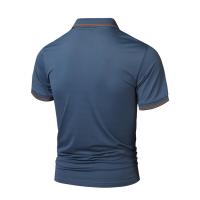 Verano de negocios simple ocio polo transpirable de los hombres de manga corta tops - details 13