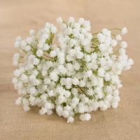 Flores de Almohadilla Blancas Gypsophila Artificial para Bodques DIY Decoración de Mesa de Boda y Hogar - details 3