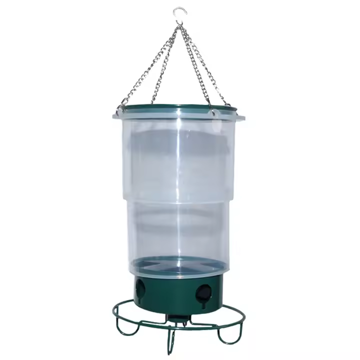 Alimentador de pájaros de suspensión telescópica, casa de pájaros, patio, alimentador de pájaros de hierro, nuevos modelos - 1