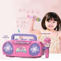 Máquina de Karaoke con micrófono, instrumento musical, juguetes para niños con luz, juguete educativo de viaje para interiores y exteriores, regalos para niños y niñas - details 5