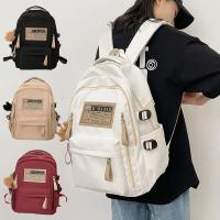 Mochila impermeable de gran capacidad para estudiantes, bolso escolar de nailon con cremallera y múltiples bolsillos, mochila informal de ocio para adolescentes, viaje - details 16