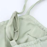 Vestido largo con tirantes de cintura alta, textura satinada PB&ZA2025, color sólido, novedad de verano, ropa de mujer. - details 9