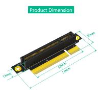 Tarjeta elevadora PCI-E 8X 3,0 de 90 grados, macho a hembra, para servidor 1U, Dirección de instalación hacia la CPU - details 3