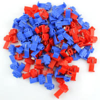 Conector de cable duradero para motocicleta, juego de abrazaderas de Material resistente, color azul y rojo, 10 piezas - details 3