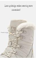 Botas de Nieve para Mujer Impermeables, Antideslizantes, Zapatos de Cordón Gruesos Talla Grande - details 3