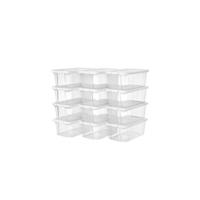 Organizador de Zapatos de Plástico Moderno Transparente, Apilable, Ahorro de Espacio, Duradero, Fácil de Limpiar Tamaño Máximo 46.28x36x22 cm - details 2