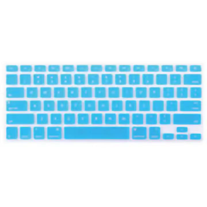 Cubierta de teclado para MacBook Protector de teclado de silicona impermeable a prueba de polvo a juego de fuentes - 1