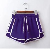 Nuevos pantalones cortos informales a rayas para mujer, pantalones cortos deportivos holgados Harajuku coreanos que combinan con todo, moda de verano, Mini pantalones cortos finos simples para Yoga para mujer - details 12