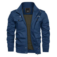 Chaqueta de Algodón para Hombres MAGCOMSEN Abrigo de Viento con Cremallera Multi-Bolsillos - details 24