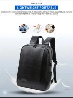 Mochila de negocios para hombre, accesorio sencillo de carga USB, ligera, para viaje, 1 paquete de 15,6 pulgadas - details 6