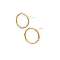 Pendientes de Stud de Metal de Alta Calidad Diseño de Círculo Redondo Irregular Ovalado - details 31