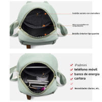 Pequeña mochila de tela Oxford fresca 2025 pequeña mochila de las niñas de la cáscara bolsa de viaje de moda - details 13
