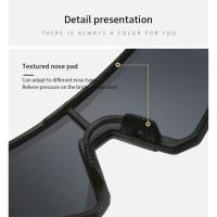 Gafas de sol para ciclismo UV400, lentes HD coloridas, gafas de ciclismo Vintage resistentes a los rayos UV, gafas cómodas para deportes al aire libre a prueba de viento, pesca - details 3