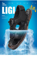 Sandalias de los hombres de cuero Baotou Casual zapatos de playa de los hombres de verano al aire libre deportes río seguimiento fresco zapatillas antideslizantes zapatos de los hombres - details 3