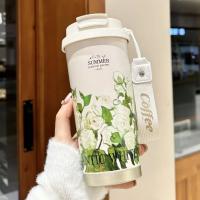 de café de doble capa de acero inoxidable, aislada, térmica reutilizable portátil, viaje, 530ml, nueva - details 5