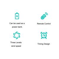 Ventilador de techo para tienda de campaña al aire libre - Ventilador portátil de dos aspas con iluminación - 10400mAh de capacidad USB recargable - Mando a distancia - Camping al aire libre Reunión Escalada - details 6