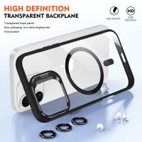 Funda de teléfono magnética de lujo a prueba de golpes para iPhone 15, 16, 14, 13, 12, 11 Pro Max, Funda protectora de lente de cristal con soporte Magsafe - details 3