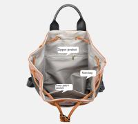 Mochila de cubo vintage para mujer, morral pequeño de viaje informal, resistente al agua, ligero - details 19