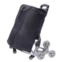Escalador de escaleras para camión, carro plegable negro, altura ajustable con cuerda elástica y 10 ruedas, bolsa impermeable extraíble - details 10