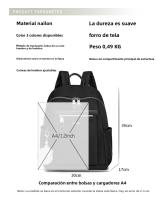 Mochila de viaje, mochila de tela Oxford para mujer, nuevo viaje para mujer, versión coreana, de moda, ligera, simple, de gran capacidad - details 4