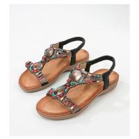 Sandalias de Mujer Verano 2025 |   Zapatos Bohemios Étnicos con Cristales |   Sandalias Deportivas Playa Suela Blanda Antideslizante - Moda Elegante y Confort - details 33