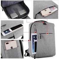 Mochila Oxford impermeable para hombre, bolso de viaje con carga USB, para ordenador portátil de gran capacidad - details 6