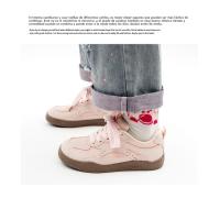 Zapatos De Placa Base Gruesa De Moda, Nuevos Deportes Casuales Transpirables Pequeños Zapatos Blancos - details 3