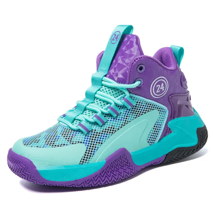 Zapatos deportivos antideslizantes de suela gruesa para niños, zapatos de entrenamiento de baloncesto para niños - 1