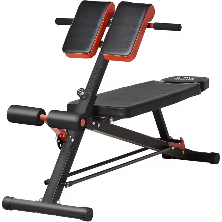 Banco de Pesas Multifuncional Banquillo de Gimnasio Completo Respaldo Inclinable en 3 Posiciones y Altura Ajustable 64x146x73,5-85 cm Negro - 1