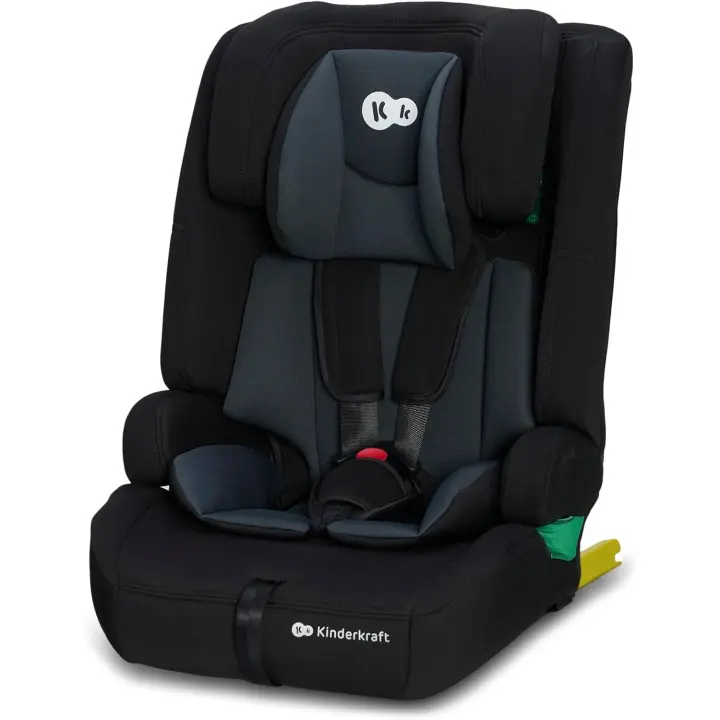 Asiento amplio y blando para niño, Arnés interior de 5 puntos, Reposacabeza - 1