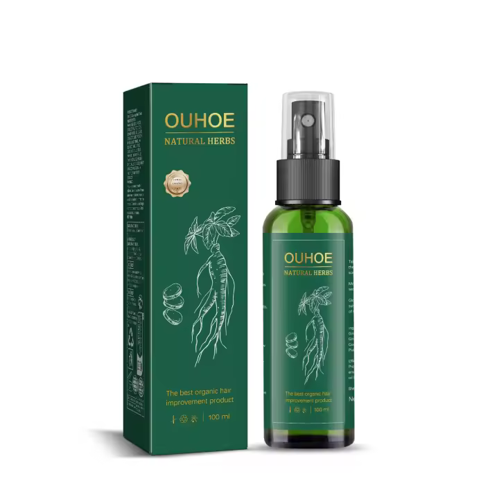 Loción de esencia de ginseng, spray hidratante para el cuidado del crecimiento del cabello - 1