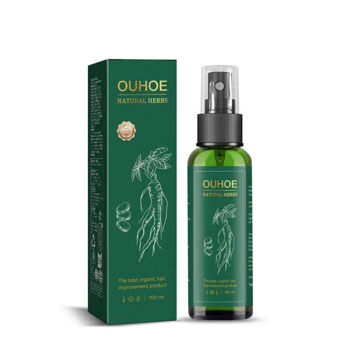 Loción de esencia de ginseng, spray hidratante para el cuidado del crecimiento del cabello - 1
