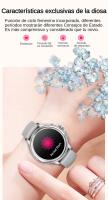 2024 Reloj Inteligente Mujer, Rastreador de Actividad Física, Monitor de Salud para Frecuencia Cardíaca, Oxígeno en Sangre y Sueño, Pantalla de 1.2 '' Reloj Inteligente de Fitness para Android iPhone, IP67 Impermeable, Correas Dobles - Acero y Silicona - details 9