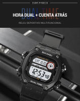 SKMEI-reloj deportivo para hombre, cronómetro con luz trasera, cuenta atrás, resistente al agua, 5bar, alarma - details 5