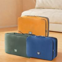 Bolsa de ropa de doble capa de gran capacidad, ahorro de espacio con cremallera, edredón, bolsa de compresión de algodón, bolsa de almacenamiento de chaqueta de plumón a prueba de polvo - details 4