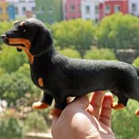 Juguete de peluche 3D realista hecho a mano para mascotas, modelo de perro, animales, perro salchicha, juguete de simulación - details 3