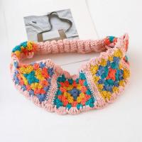 Diadema tejida de flores, banda para el cabello de estilo étnico bohemio colorido, accesorios para el cabello para niña, pañuelo de ganchillo hueco Pastoral para viaje - details 14