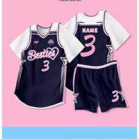 Camisetas de Baloncesto de Verano Secado Rápido Uniforme Deportivo de Dos Piezas para Niños y Chicas Equipo de Entrenamiento de Juego - details 19