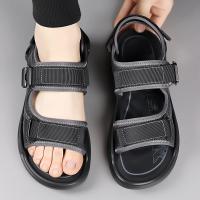 Nuevo Modelo 2025 Sandalias de Punta Abierta de Verano Hechas a Mano para Hombre, Zapatos Informales Cómodos de Cuero Genuino, Sandalias de Playa Transpirables, Trabajo Ligero al Aire Libre para Hombre - details 12