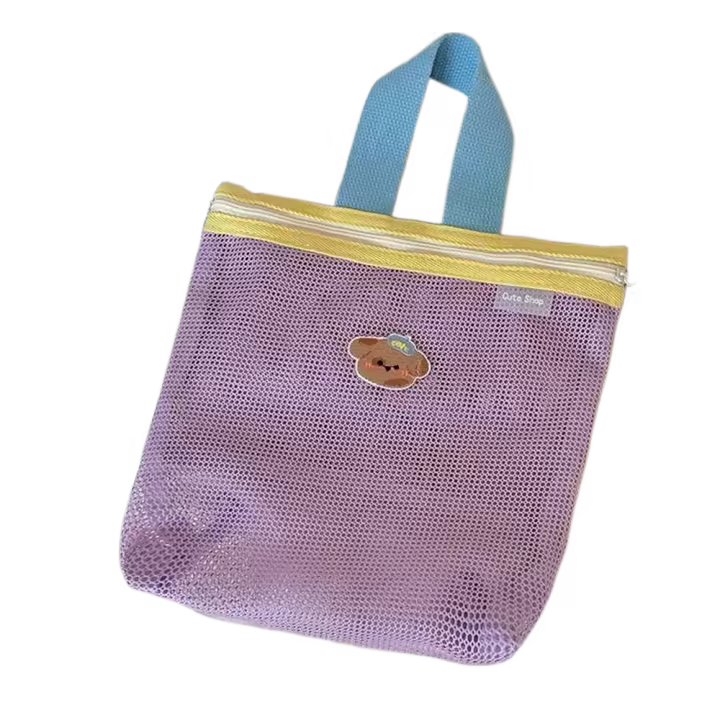 Bolsa de almacenamiento para el cuidado de la piel, bolsa de cosméticos para mujer, papelería para estudiantes, lápiz labial, bolsa de almacenamiento de malla, brocha de maquillaje de gran capacidad - 1