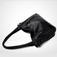 Bolso de mano de gran capacidad para mujer, bolso de hombro tipo bandolera de PU, diseño de cocodrilo retro, para uso diario - details 14