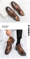 Zapatos Oxford hechos a mano para hombre Zapatos de vestir de cuero gris para hombre Zapatos formales de negocios clásicos para hombres - details 4