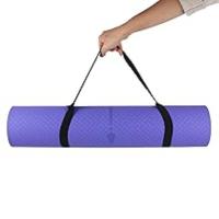 Calm Dragon 89838 Yoga Mat and Natural Rubber Gymnastics Double Layer 5mm thick 183 x 68 cm