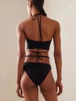 Nuevo Traje de baño dividido para mujer, Bikini Sexy con cordones para vacaciones en la playa - details 11