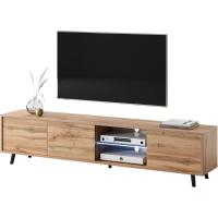 Mueble TV - 175 cm Ancho - Roble wotan - iluminación LED a Pilas - details 2