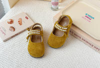 Bolsa de los niños cabeza Boken zapatos 2025 primavera y otoño nueva versión coreana de las niñas perla arco princesa zapatos de suela suave solo zapatos - details 8